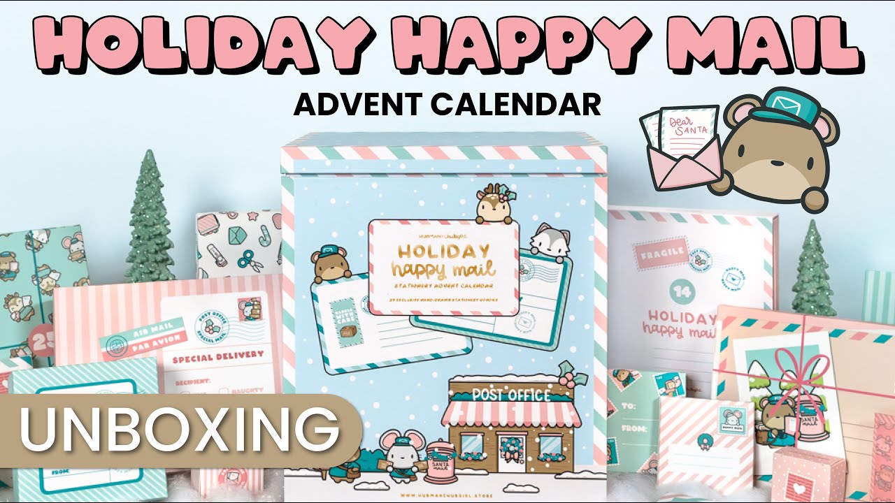 РАСПАКОВКА: Адвент-календарь Happy Mail на 2025 год 🗓️🎄 | Hubman and Chubgirl
