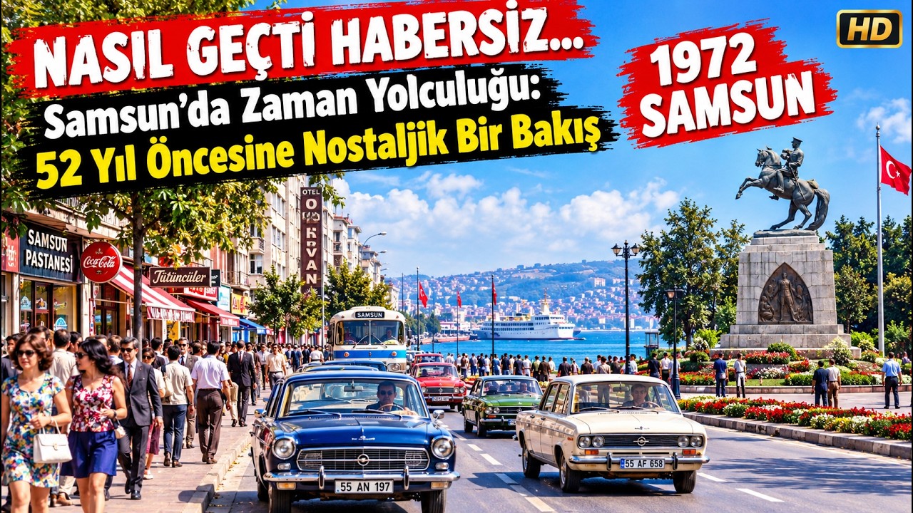 Nasıl Geçti Habersiz... 52 Yıl Önce Samsun'un Eğlence Mekanları, Cadde ve Sokakları #eskisamsun