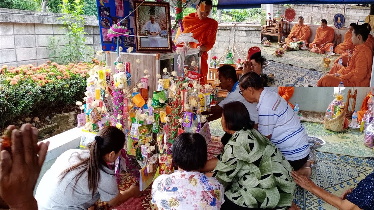 ทำบุญ100วันตาทวดประเพณีทางเหนือ