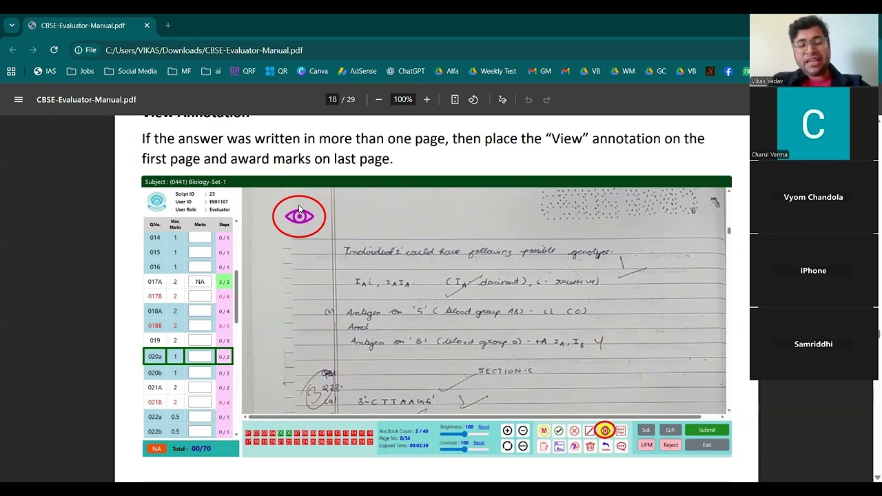 CBSE &ndash; Digital Evaluation | Evaluator User Manual | Guidelines for Students
