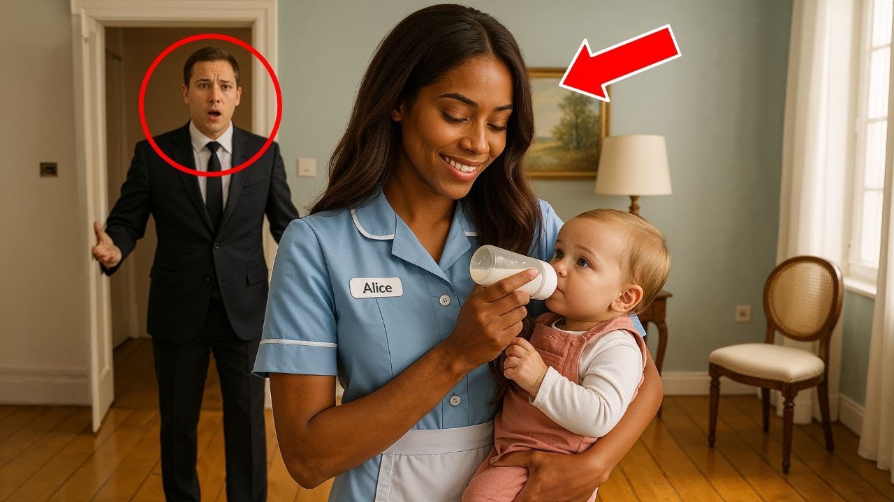 Billionaire Single Dad Finds Black Nanny Feeding His Baby — What Happened Next Was Unexpected...