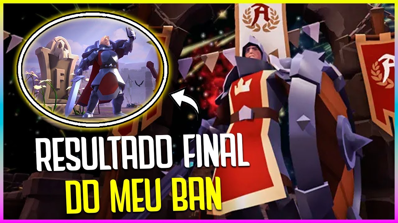 VEREDITO FINAL DO MEU BANIMENTO NO ALBION ONLINE!!