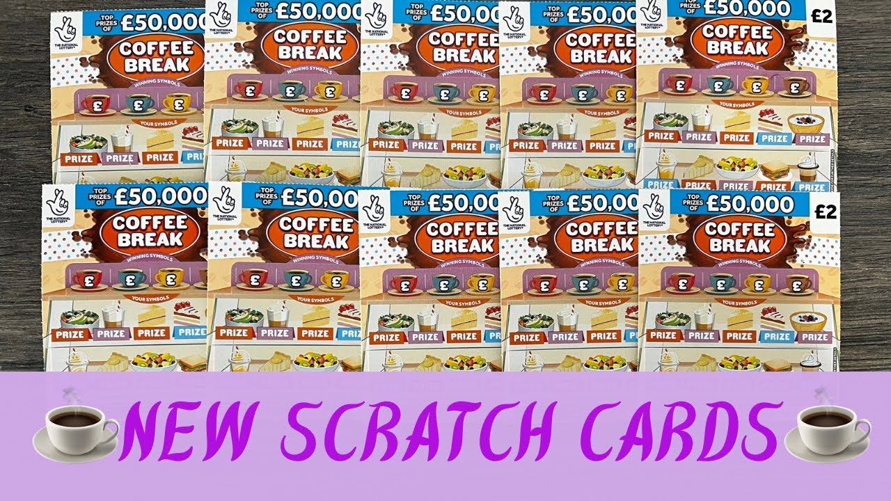 ☕️ £20 OF THE NEW COFFEE BREAK £2 SCRATCH CARD FROM THE NATIONAL LOTTERY ☕️