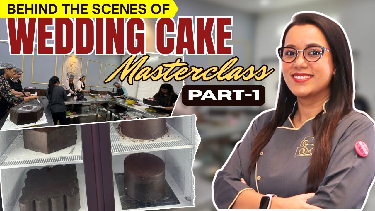 Behind the scenes of Wedding Cake Masterclass PART- 1‼️|#masterclass #bakingclasses #youtubeindia
