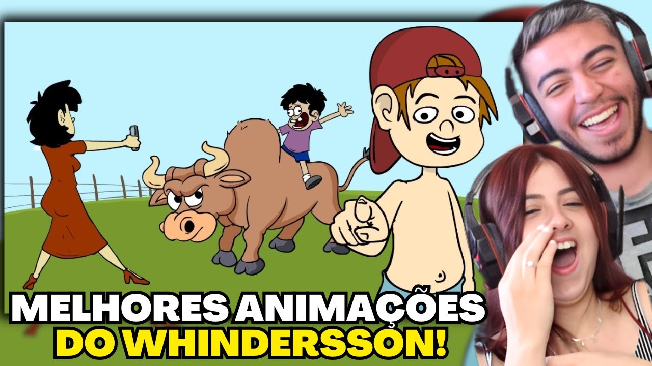 TENTE NÃO RIR com as MELHORES ANIMAÇÕES do WHINDERSSON NUNES (PARTE 1) | REACT