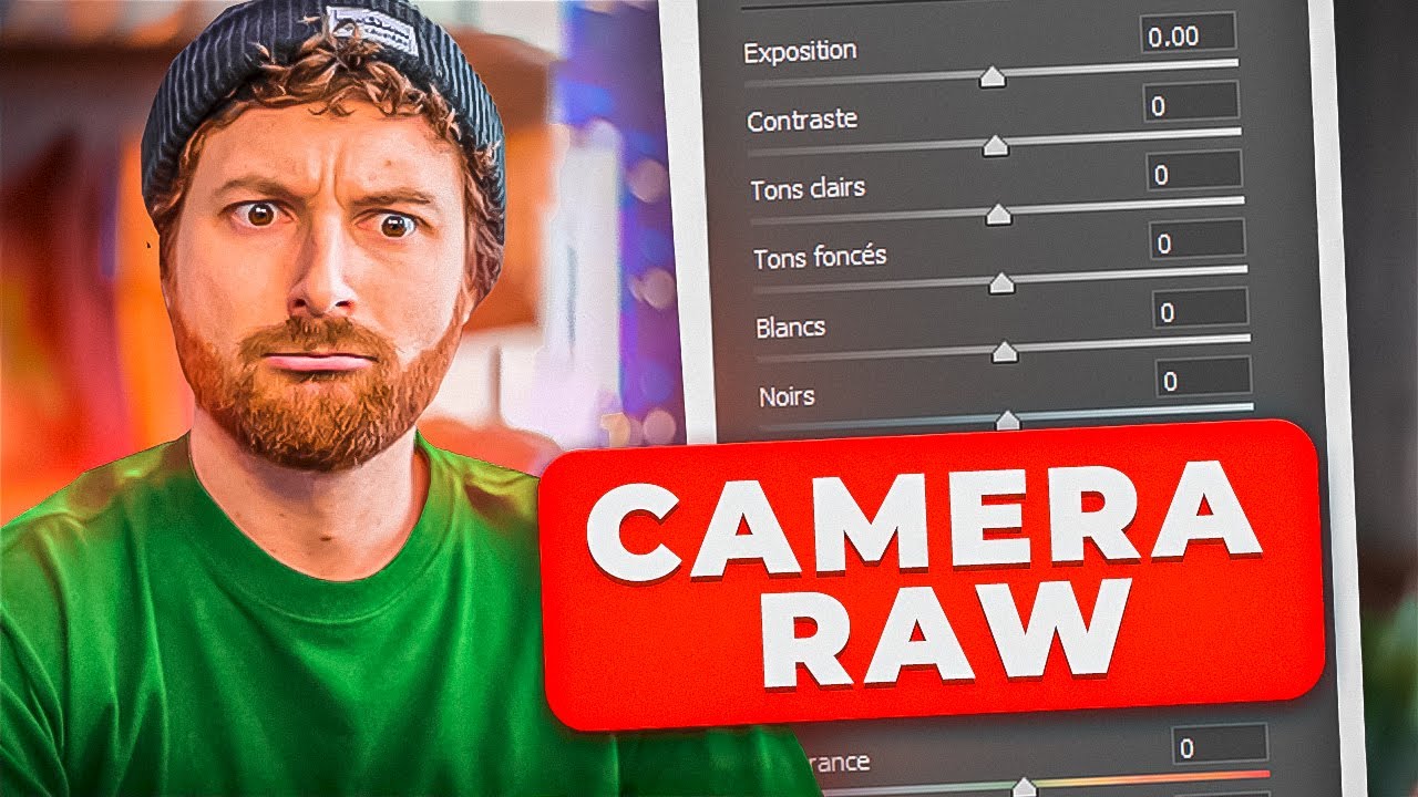 Comment FAIRE un BON CAMERA RAW sur Photoshop