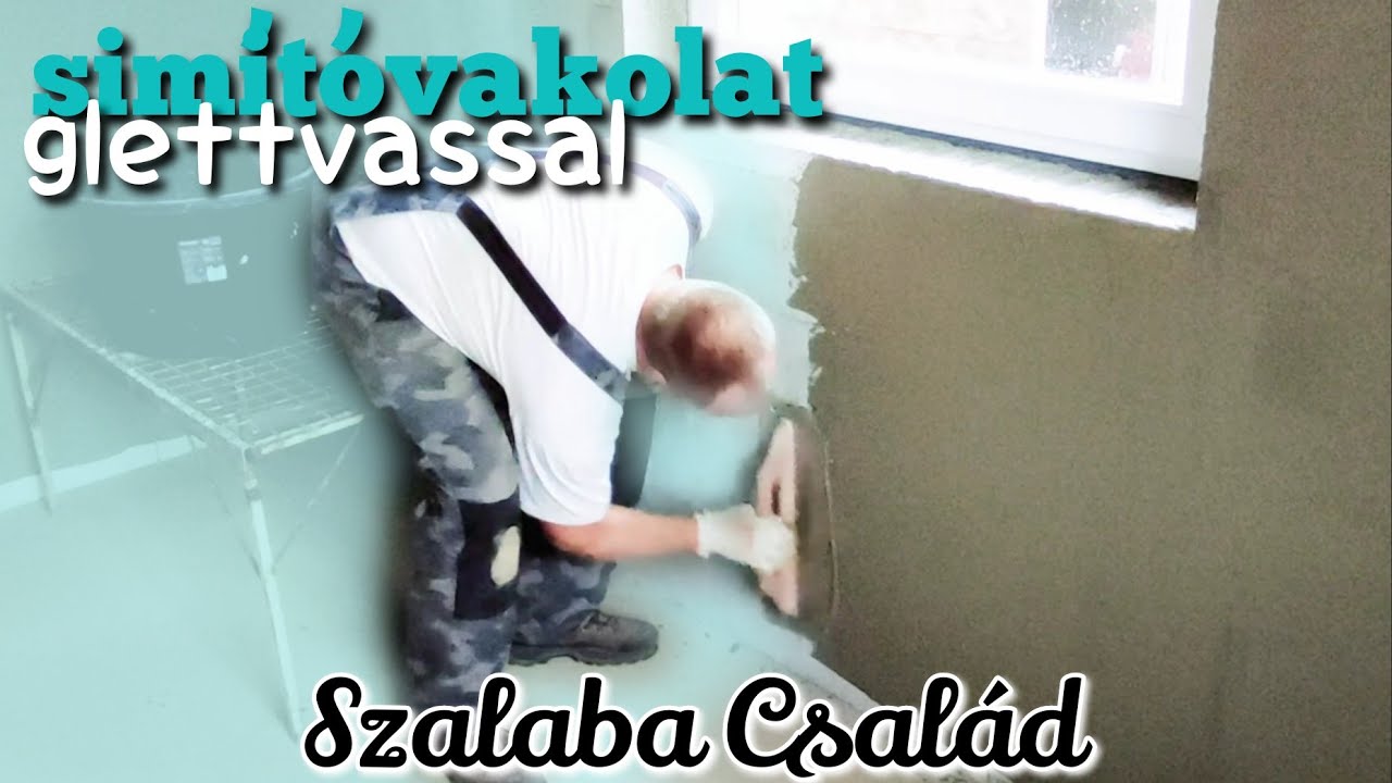 Simítóvakolat glettvassal
