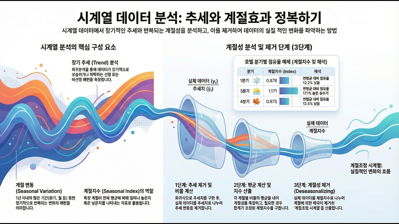 [Keller 경영경제통계학 84] Ch20.3 추세와 계절효과