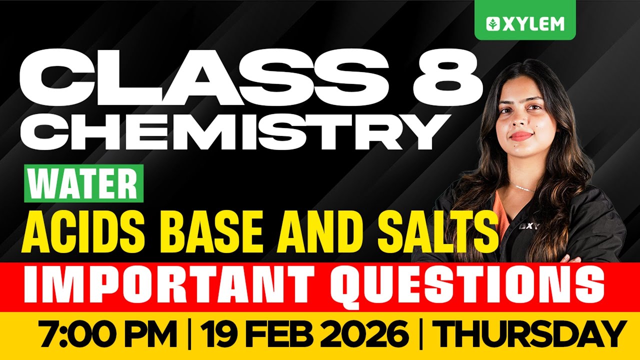 Class 8 Chemistry | Water (ജലം) | Acids Bases and Salts / Important Questions | Xylem Class 8