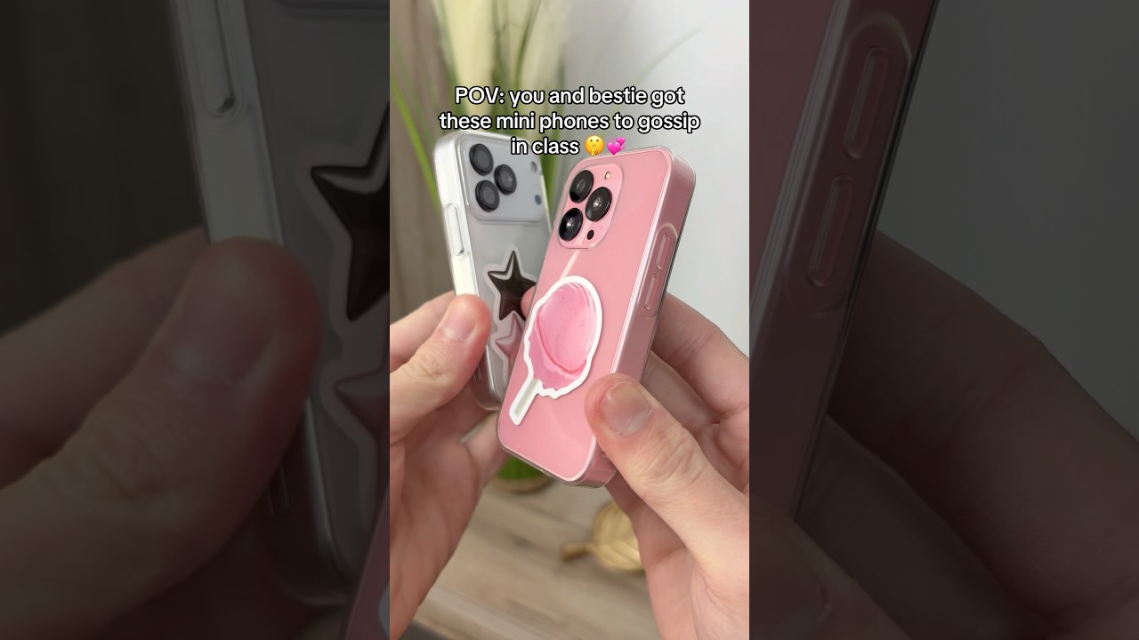 POV: you and bestie got these mini phones to gossip in class 🤫💞 #bestie #phone #miniphone