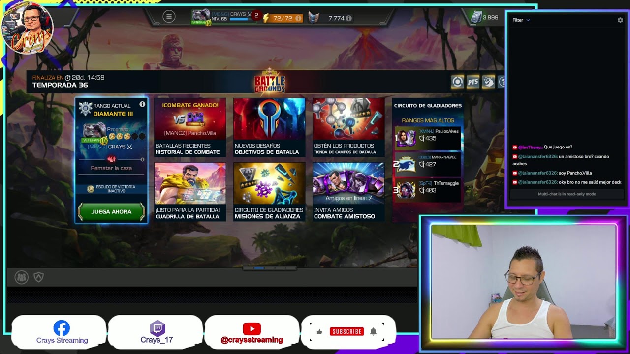 En Vivo: Alimentando a las Ballenas en Battle Grounds + Drops Activos en Twitch