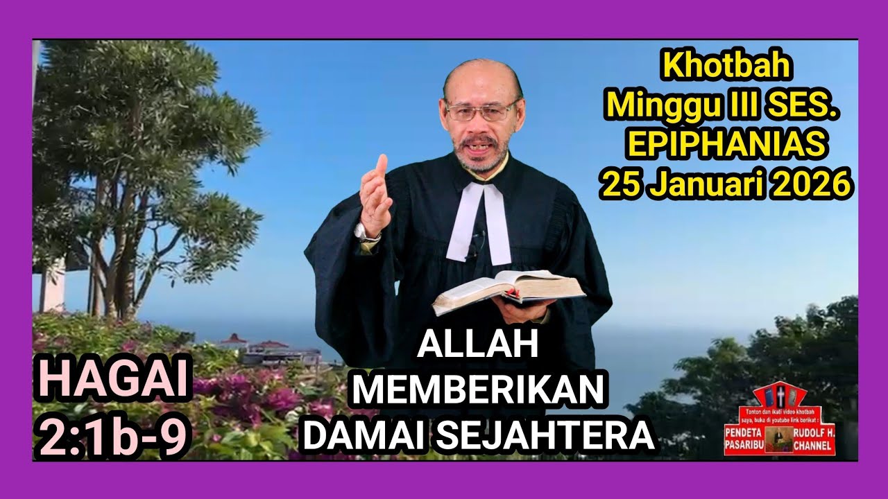 ALLAH MEMBERIKAN DAMAI SEJAHTERA – Hagai 2:1b-9