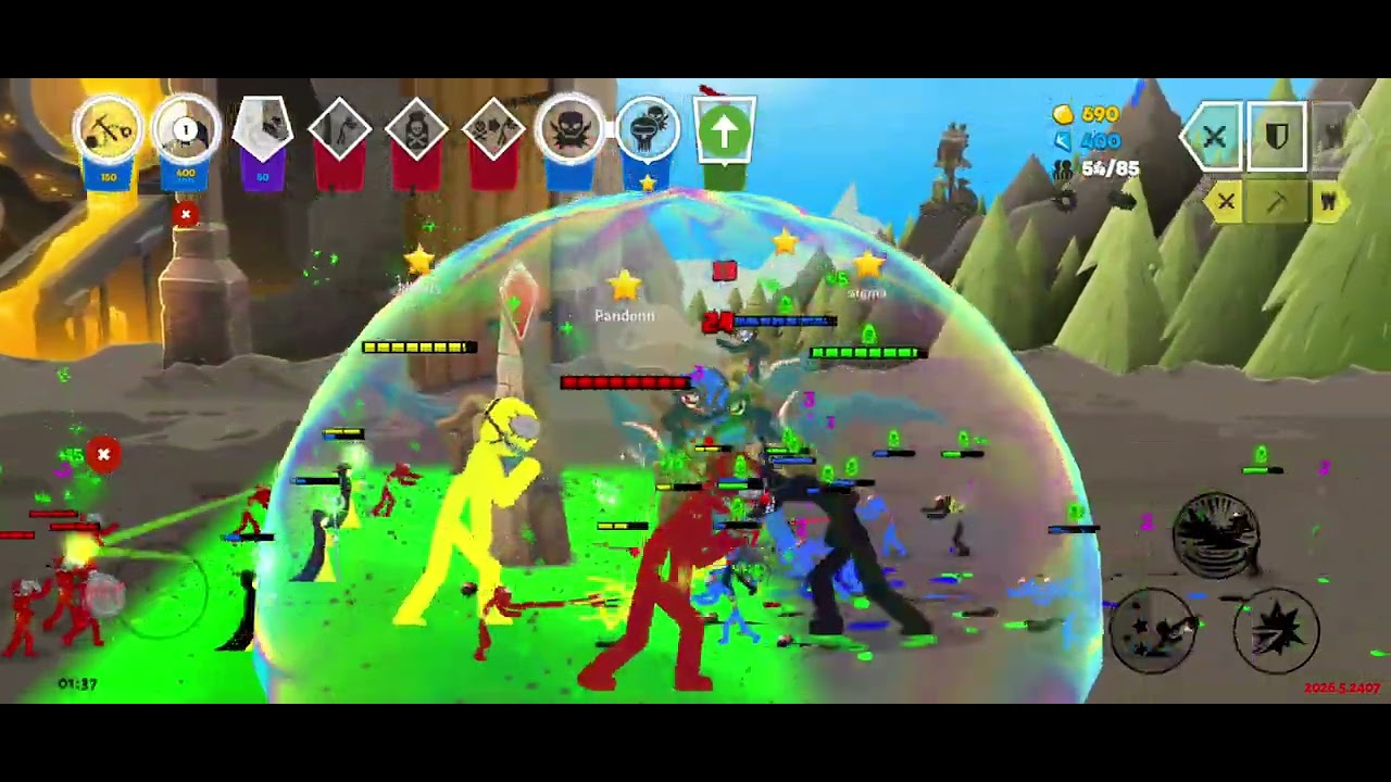 Main stick war saga part 7 * pvp 2 *