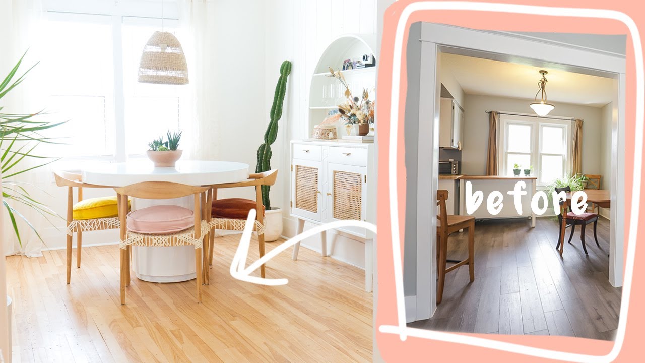 My *coastal* Dining Room Makeover (finalllllly!!) * BEFORE/AFTER