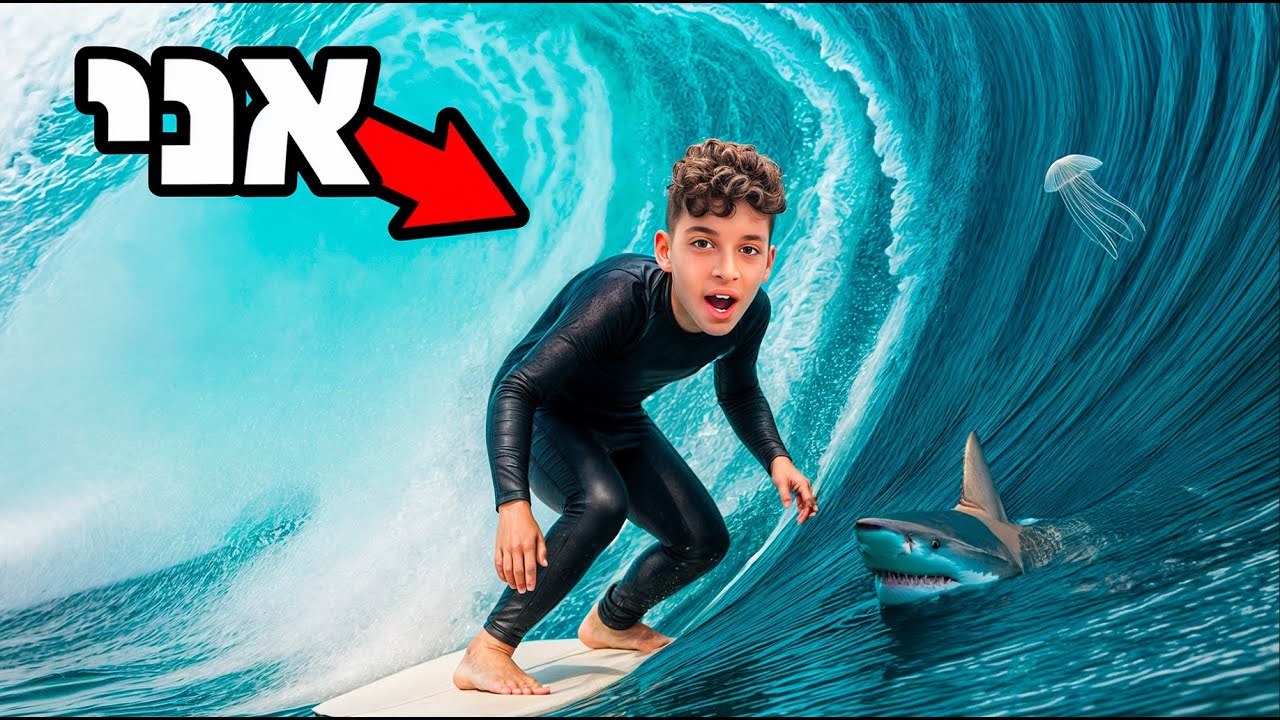 גלשתי על הגל הכי גבוה בעולם! ( תקף אותי כריש ?! )