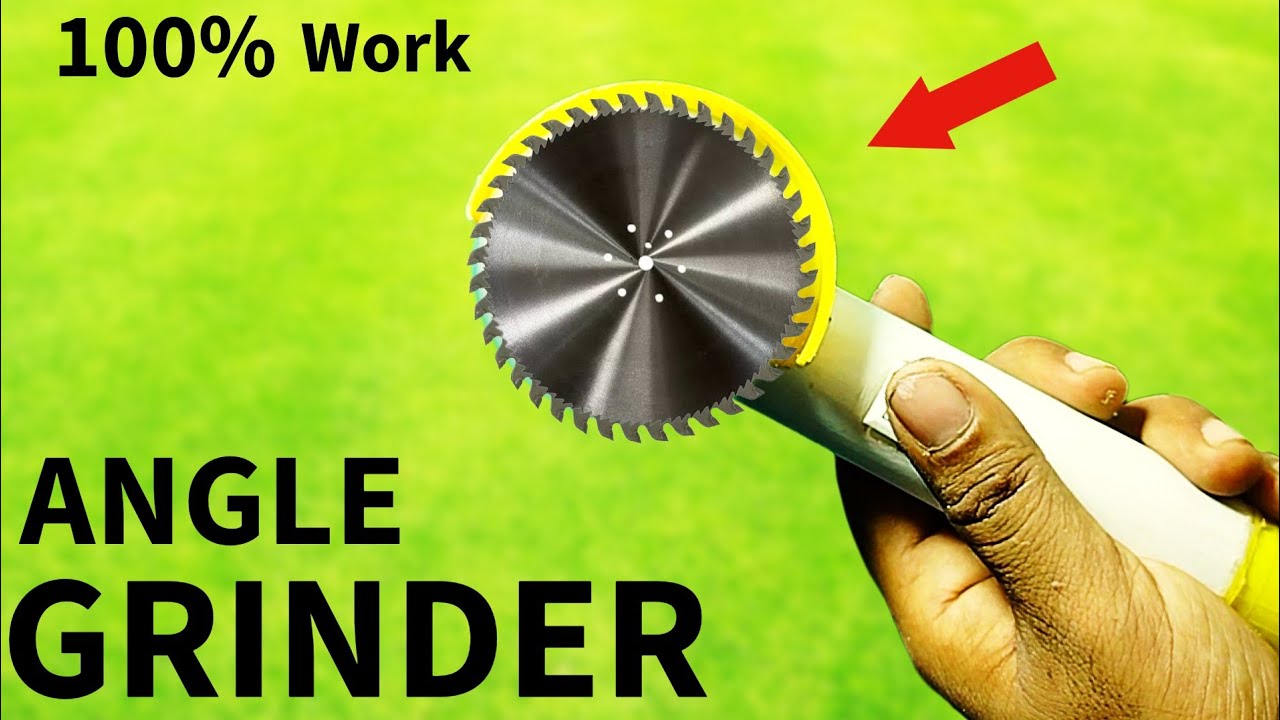 Diy, Amazing Angle grinder. With DC MOTOR 