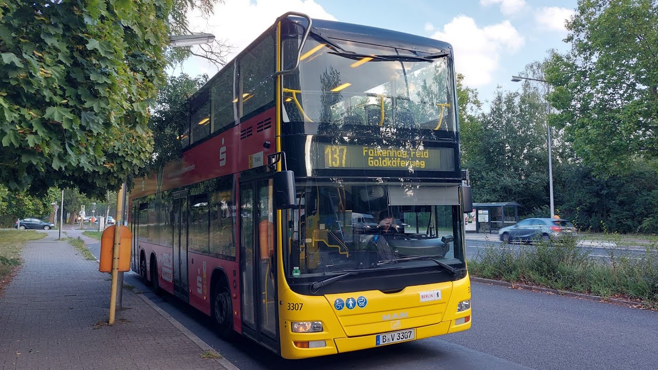 Mitfahrt im 137 von Reimerweg bis S+U-Rathaus Spandau im MEOMAN DL07 3307 @opnvwelt