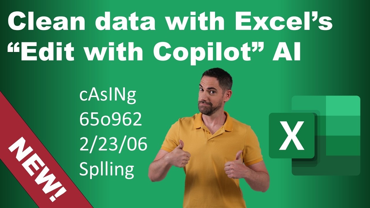 Agent mode to clean data in Excel NEW in 2026