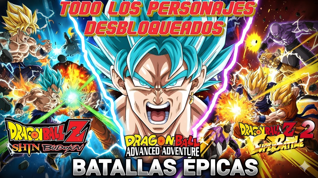 ¡BATALLAS ÉPICAS Y TODOS LOS PERSONAEN SHIN BUDOKAI, ADVANCE ADVENTURE Y REVENGER OF KING PICCOLO! ⚡