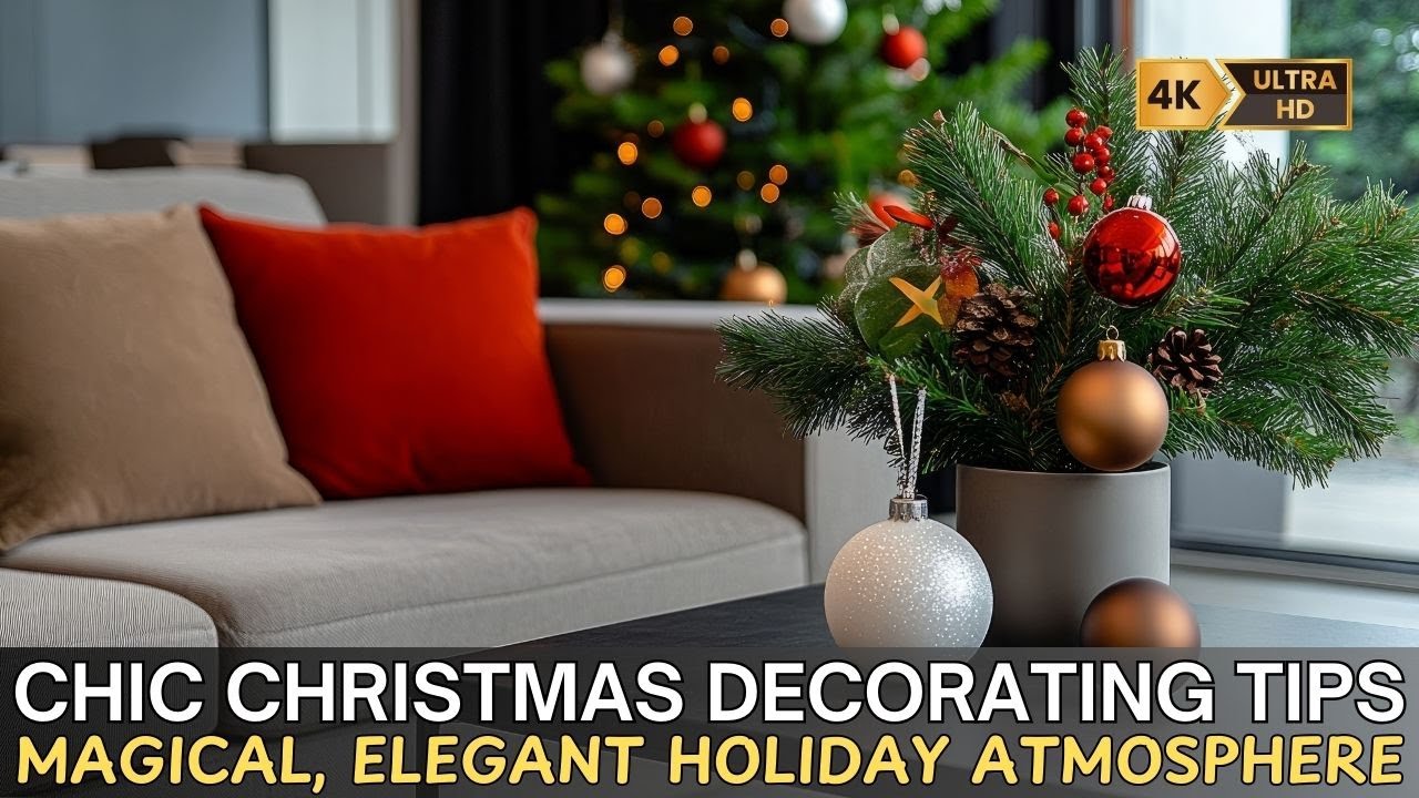 Chic & Elegant Christmas Decorating Tips for a Magical, Elegant Holiday Atmosphere at Home!