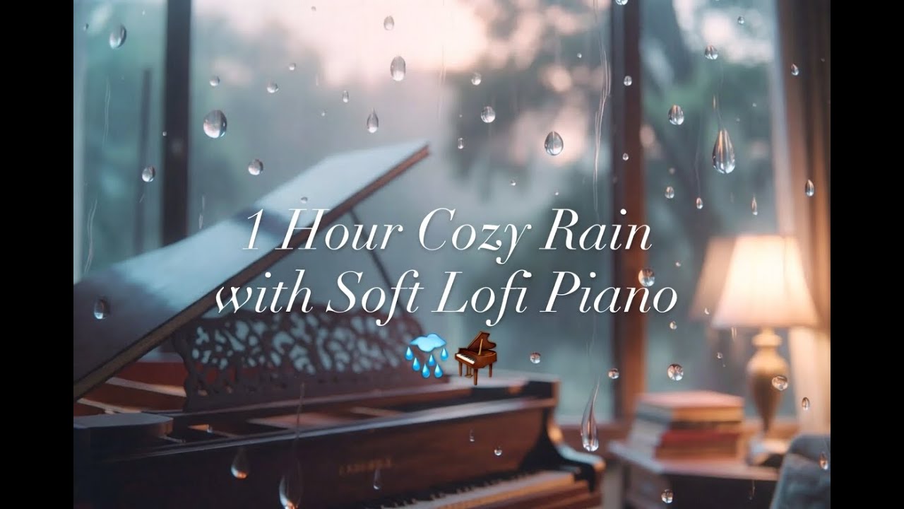 1 Hour Cozy Rain with Soft Lofi Piano 🌧️🎹 | Study, Relax & Sleep Seamless Loop