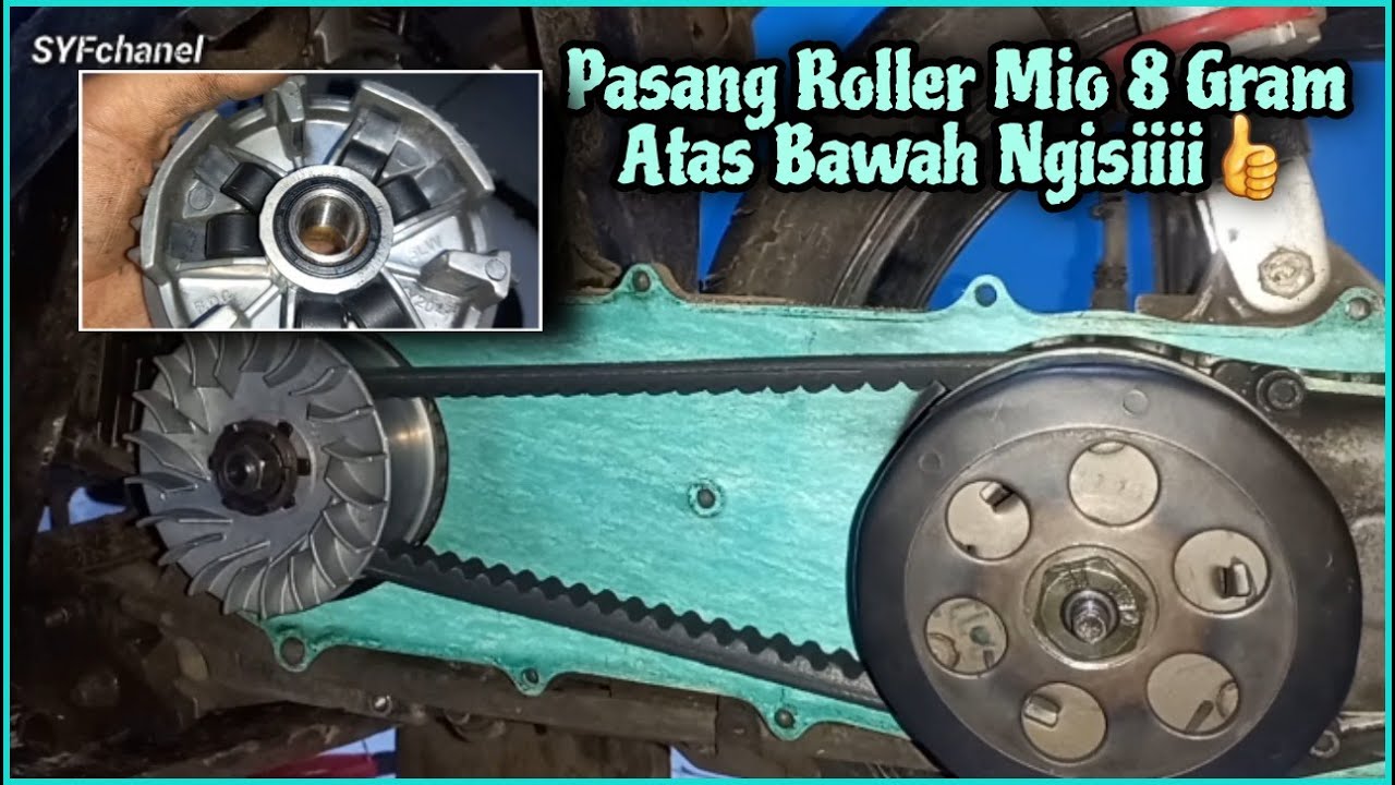 Mio Standar Pasang Roller 8 Gram Atas Bawah Ngisi Enak Untuk Akselerasi