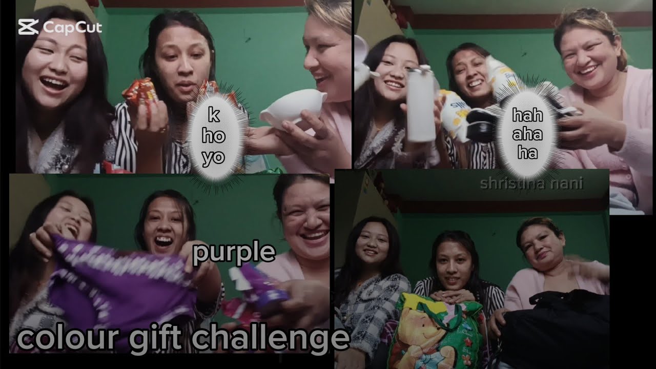 Colour exchange game with my sisters. 🤍💜💐#keepsupporting #muchlove #shristinanani #viralvideo #