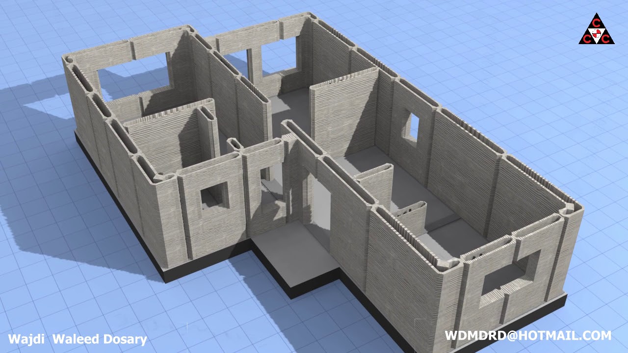 Consolidated Contracttors Company’s 3D Concrete Printed House Using CyBe Robotic Arm