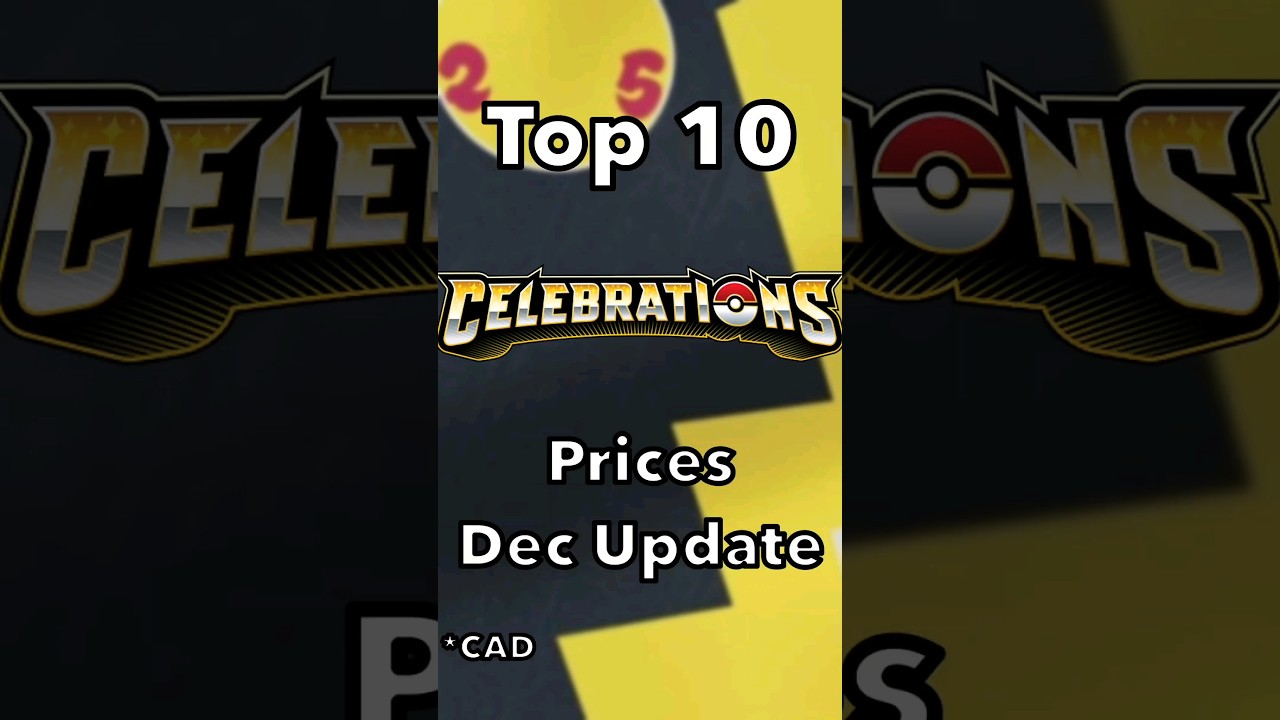 Top 10 Most Valuable Celebrations Cards [Pokemon TCG] #pokemon #pokemontcg #shorts #short