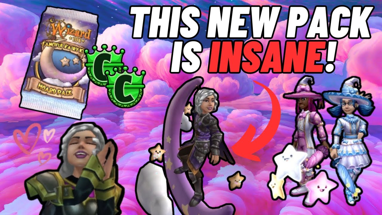 Wizard101| This NEW Pack is INSANE! (Fanciful Fairy Kei Pack Opening)