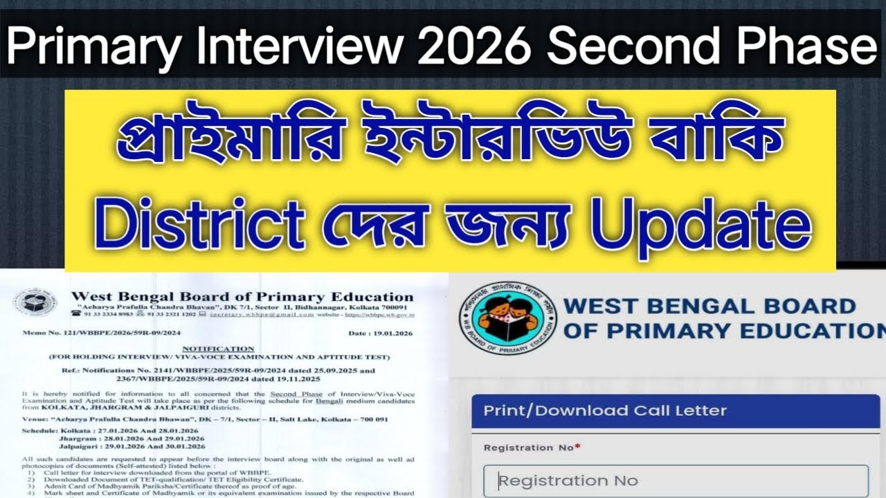 আগামীতে যাঁদের প্রাইমারি ইন্টারভিউ আছে, তাঁদের জন্য #primaryinterview  