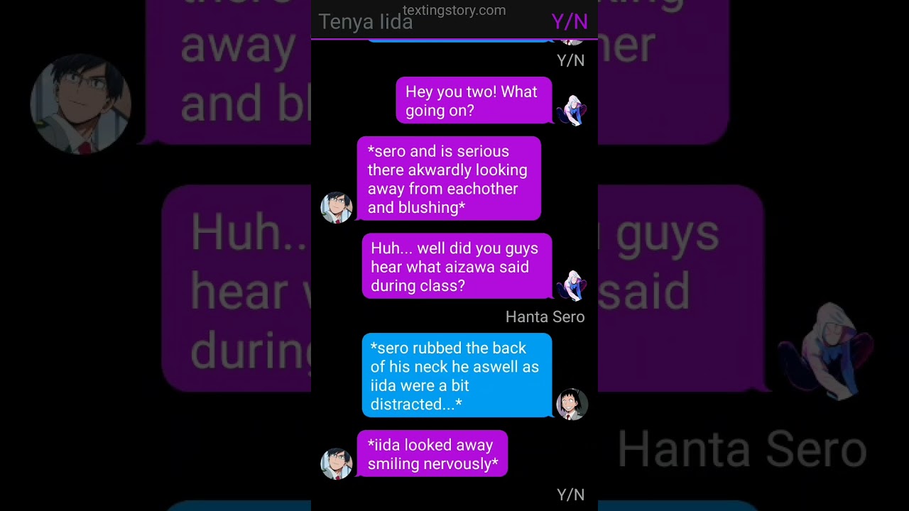 💙Iida × Sero🖤   [One-shot]   💫Seroiida Texting Story💫