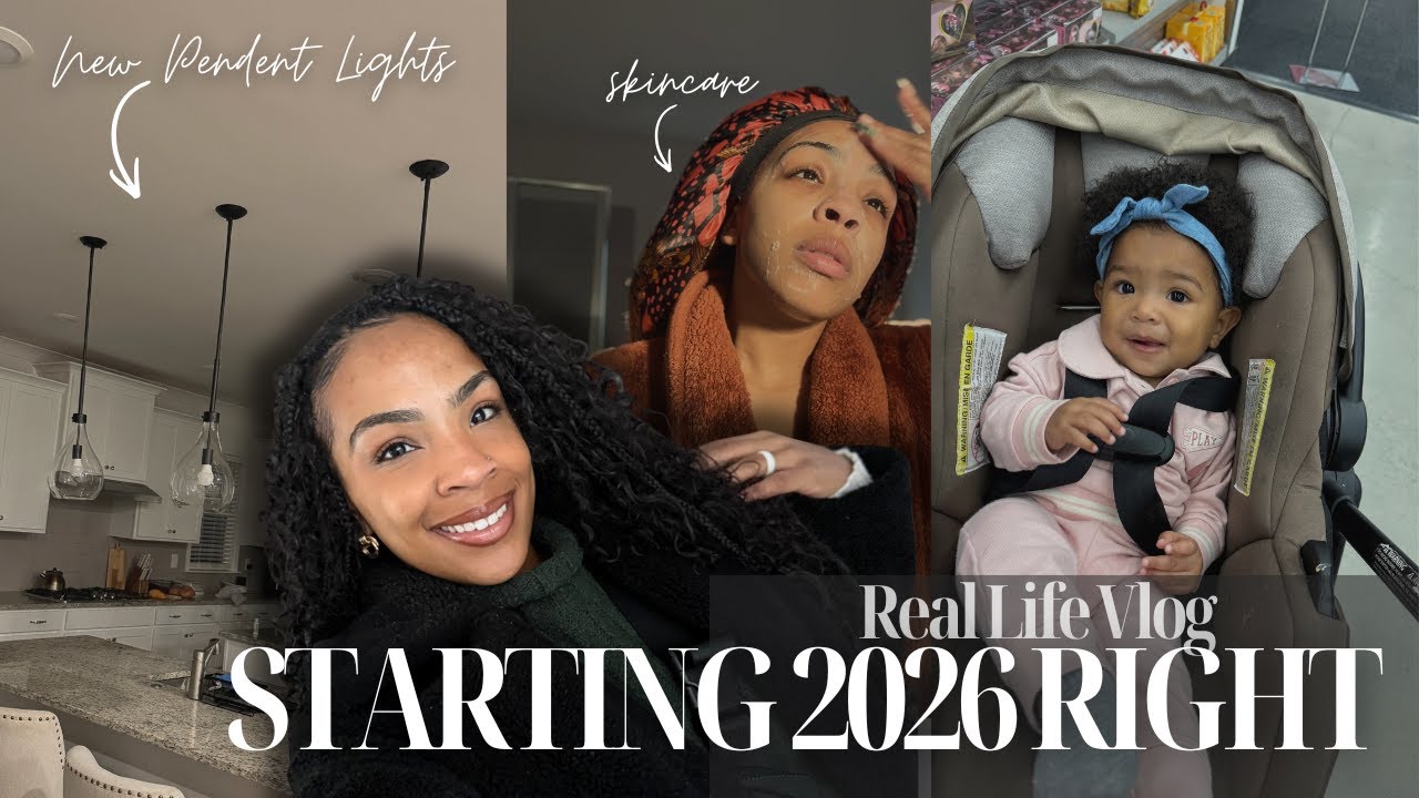 New Year Vlog | Doctor Visit, Target Run, Home Updates & Night Skincare Routine