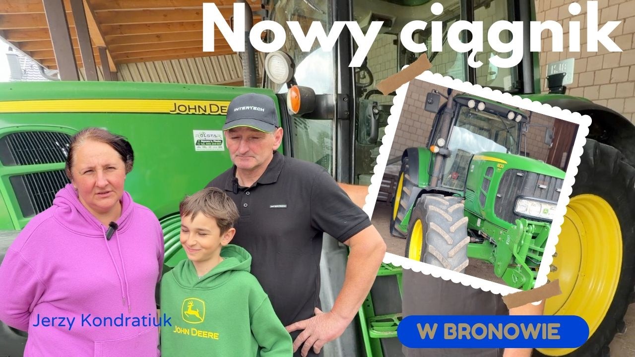 Nowy ciągnik u Rogalskich w Bronowie