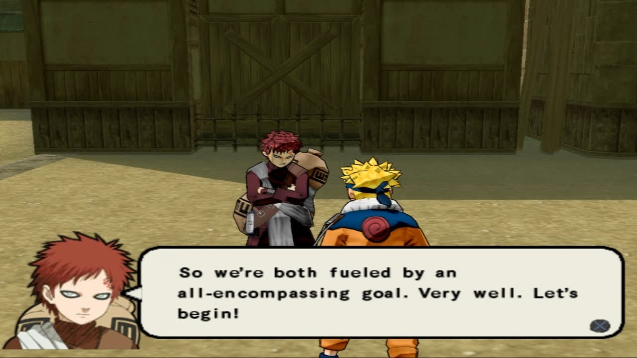 (PCSX2) Naruto Ultimate Ninja 3 Walkthrough Part 6 Naruto vs Gaara (Ultimate Contest)