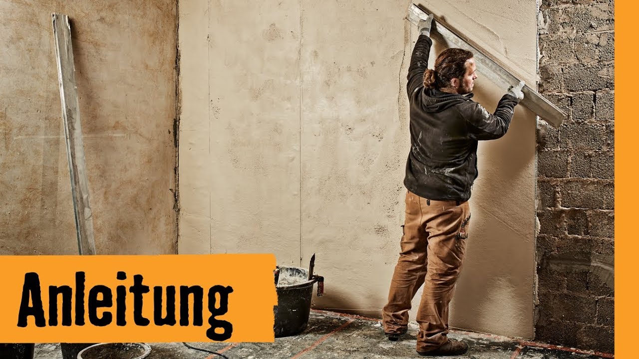 Wohnraum verputzen | HORNBACH Meisterschmiede