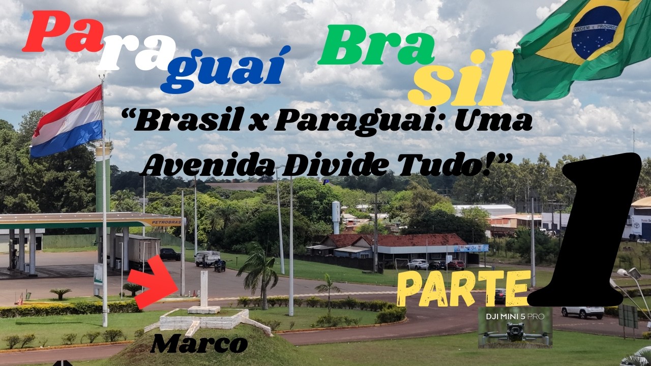 Fronteira Brasil/Paraguaí como você nunca viu!! Drone Mostra as belezas desse lugar único.