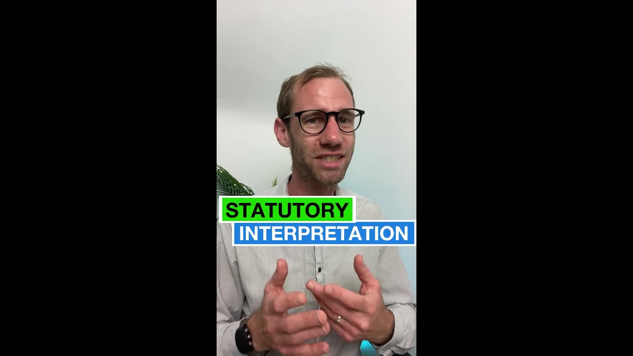 Statutory interpretation
