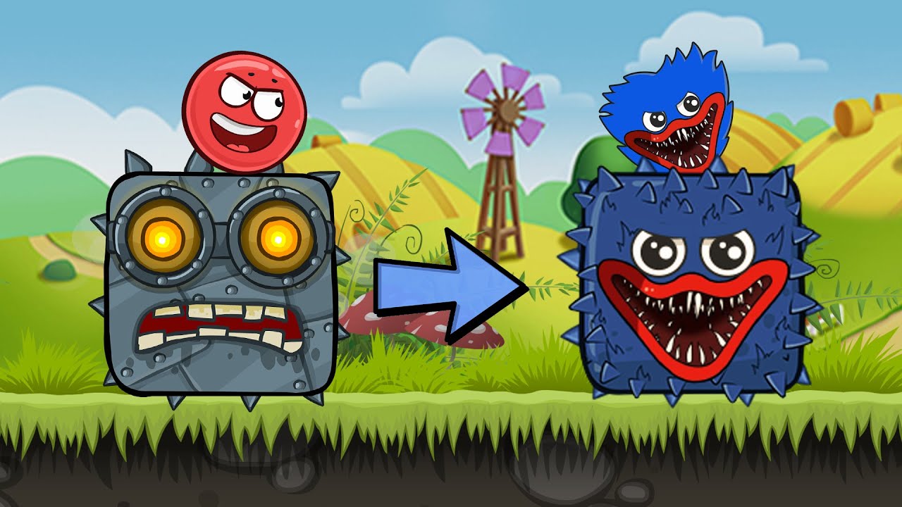 Red Ball 4 New Update | Huggy Wuggy In Red Ball World Stage 3