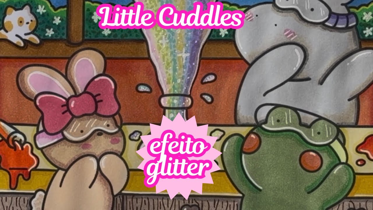 🌈✨ EFEITO RAINBOW com GLITTER | Cientistas Malucos e Experiências Divertidas! #coloringbookforadult 