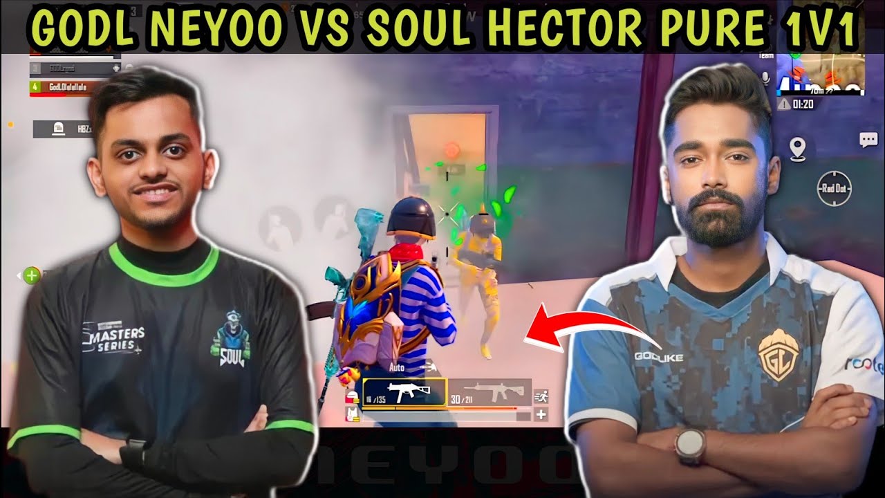 GodL Neyoo vs SouL Hector Pure 1v1 Fight 🔥 Neyoo 1v4 Soul ? BGMI SCRIMS
