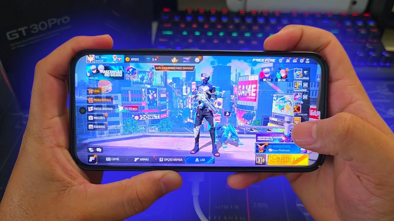 120FPS NA NOVA ATUALIZAÇÃO FREE FIRE INFINIX GT 30 PRO 