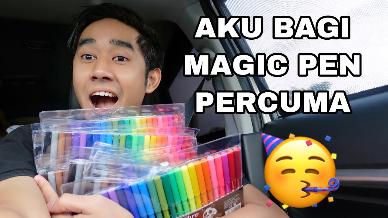 AKU BAGI MAGIC PEN PERCUMA DEKAT AQILICIOUS CABIN KLEBANG 😂