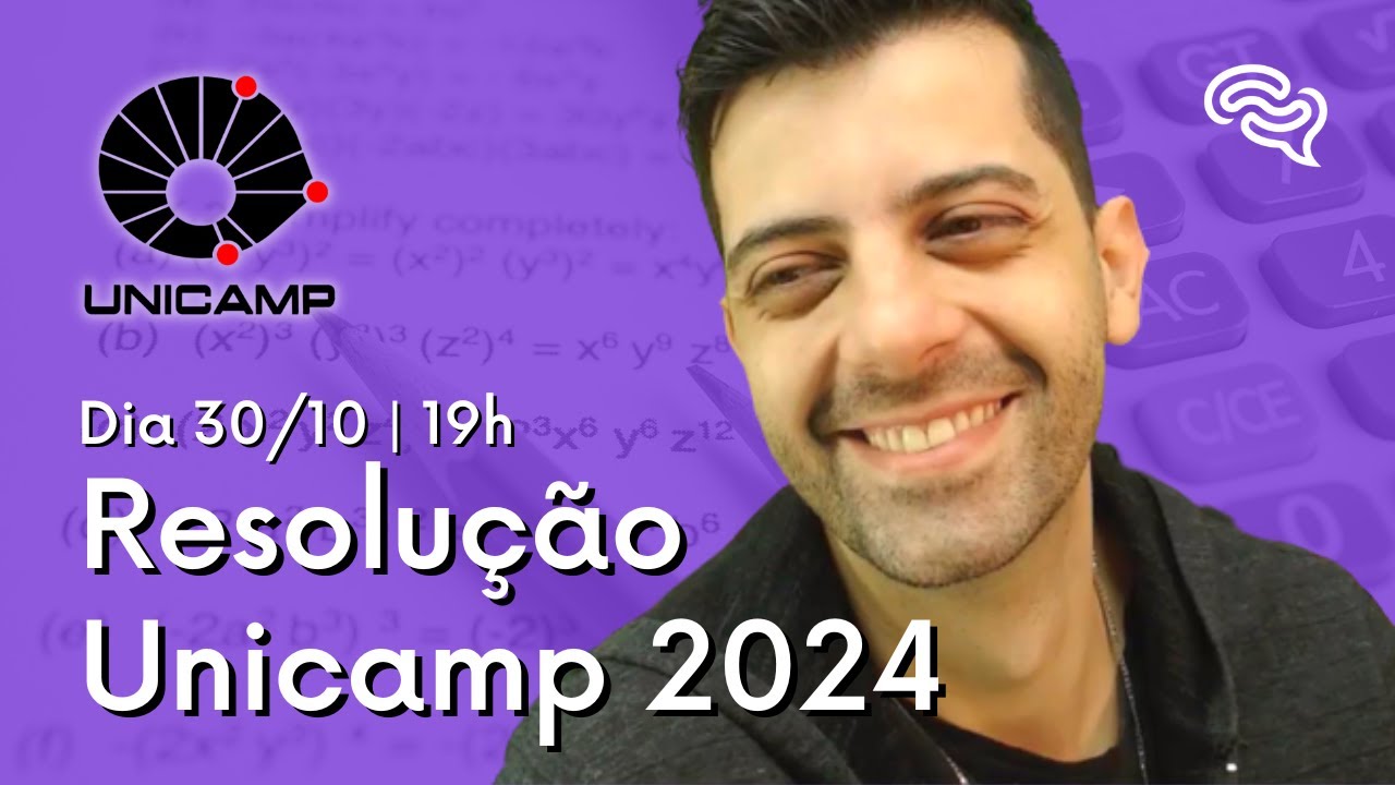 Resolu&ccedil;&atilde;o Unicamp 2024 | Matem&aacute;tica e F&iacute;sica | Prof. Gabs📝