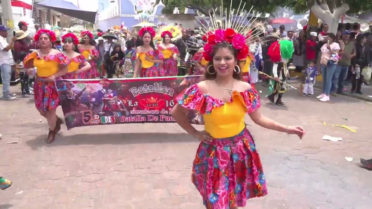 Simulacro de la Batalla de Puebla del 5 de Mayo 2023 Segunda Parte, en San Felpe Teotlalzingo,