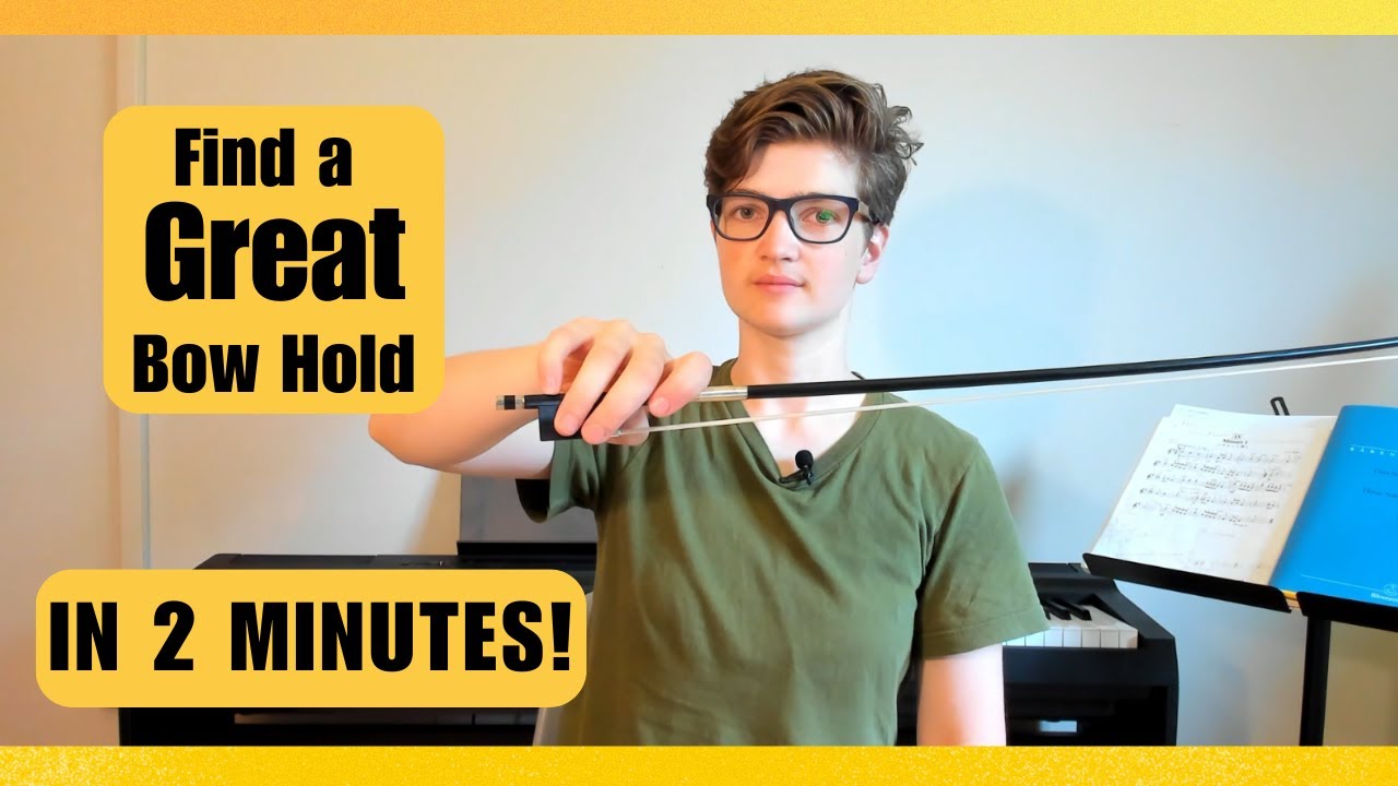 How to Hold a Violin (or viola) Bow