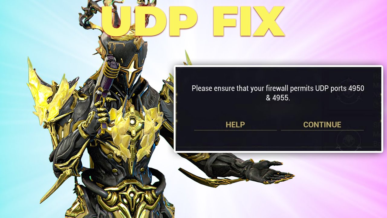 Warframe | How To Fix UDP Ports 4950 & 4955 Error (2025)