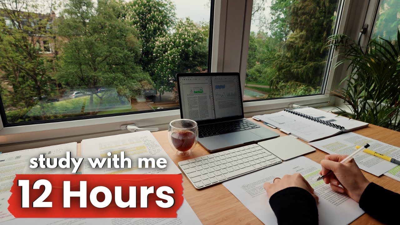 LIVE | 15 HOUR STUDY WITH ME | Pomodoro 50/10, Rain Sounds, Deep Work Focus, Cozy UK Ambience