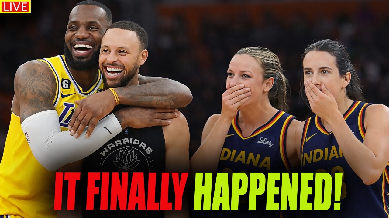1 MIN AGO LeBron & Steph STORM the Game to Surprise Caitlin Clark & Sophie Cunningham Crowd LOSES IT