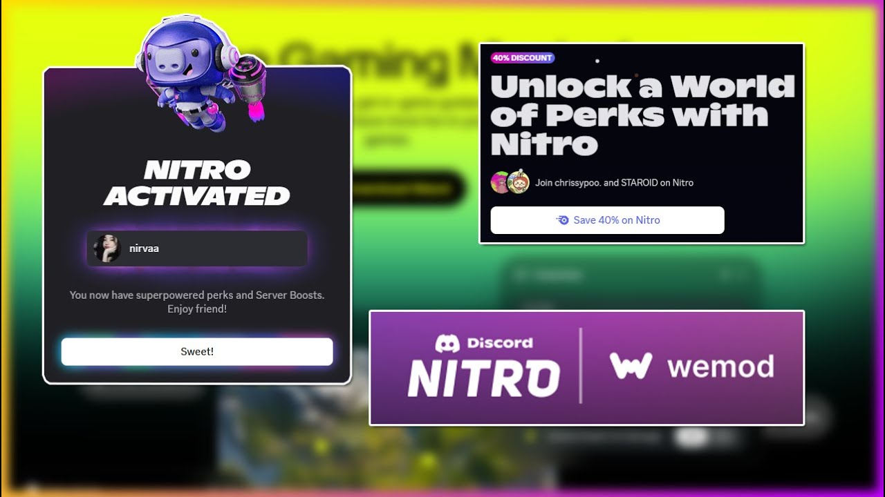 Wand X Discord 3 Month FREE Nitro Promotion (LIMITED)